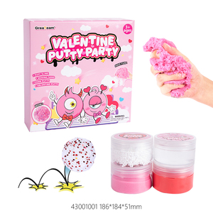 Valentine's Day Putty Party <b>Clay</b> <b>Set</b> Puff Slime Snow Putty Moving Sand for Kids - Product Image 3