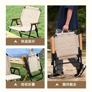 Chaise pliante moderne en acier, robuste et portable, style Kermit Moon, pour la maison, le bureau, le salon, la pêche, la plage et le camping - Vente en gros usine - Product Image 4