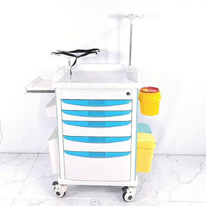 병원 다기능 비상 트롤리 카트 바퀴가 달린 약물 마취 트롤리 - Product Image 2