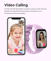 Montre connectée pour enfants Yuniq, fonction d'appel, étanche IP65, carte SIM, cadeau pour enfants, suivi LBS 4G, appel vidéo, LT34
