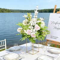 Nouvelle Composition Florale de Mariage Blanche, Rose et Verte, Boule de Fleurs, Centre de Table, Décoration, Chemin de Fleurs au Sol, Fleurs Personnalisées