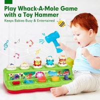 Enfant en bas âge Montessori cause et effet activité sensorielle jouet interactif pop up animal boîte martelage jeu avec lumières sons musique
