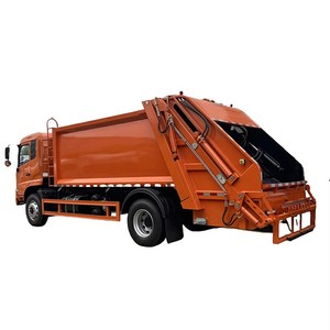Camion à ordures compacteur diesel Orange 6X4, boîte de vitesses manuelle, norme d'émission Euro 4 - Product Image 6