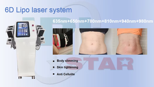 Xách tay 6D Diode laser và Cavitation máy cho trẻ hóa da làm trắng & giảm cân (sử dụng thương mại) - Product Image 4