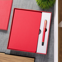 Ensemble bloc-notes et stylo A5 personnalisé avec logo, carnet de notes professionnel, couverture rigide en tissu, coffret cadeau pour réunions de bureau, 100 feuilles, personnalisable
