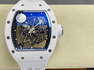 นาฬิกาคุณภาพสูงจากโรงงาน ZF รุ่น RM-055 V3 หน้าปัดเปลือย สายยางสีขาว กลไก RMUL2 ตัวเรือนเซรามิก สายนาฬิกายาง - Product Image 1