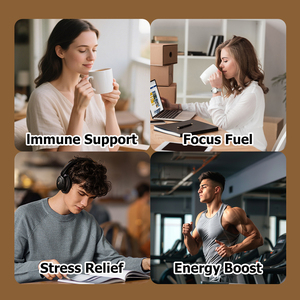 Factory Wholesale Mushroom Coffee Powder Support with Coconut Milk Mushroom <b>Supplement</b> Sharpen <b>Your</b> Focus Mushroom Powder - Product Image 4