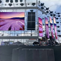 RAYBO HD Full-Color P3.91 Pantalla de pared de video LED IP65 Publicidad de alquiler para DJ Fondo de escenario Tamaños 500x500mm 500x1000mm