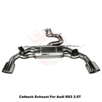 Échappement arrière à soupapes en acier inoxydable Vortex Track-Ready pour Audi RS3 2.5T 2016-2024 - Amélioration des performances