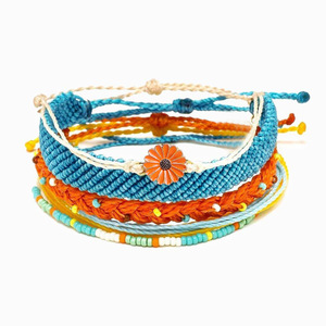 <span class=keywords><strong>MOON</strong></span> <span class=keywords><strong>GIRL</strong></span> Set di Braccialetti dell'Amicizia Intrecciati, 3 o 5 Pezzi, Moda Trendy da Spiaggia e Surf, Stile Boho per Ragazze - Product Image 1