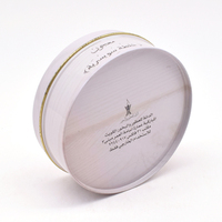 Boîte en métal ronde personnalisée réutilisable de qualité alimentaire pour thé, chocolat, cire, bonbons, biscuits, safran – Idéale pour les cadeaux de Noël