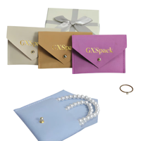 Pochette de luxe en microfibre suédée pour bijoux, anti-rayures, douce et élégante, idéale pour petits objets, breloques et pendentifs