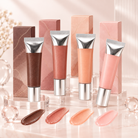 Baume à lèvres minéral de haute qualité avec paillettes, hydratant, parfum chocolat blanc, teinte à lèvres waterproof