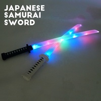 Jouet Katana LED bon marché, sabre laser à 5 lumières avec sons, épée lumineuse japonaise