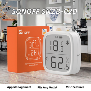 Pour le capteur d'humidité de température intelligent LCD Zigbee SNZB-02D <span class=keywords><strong>SONOFF</strong></span> fonctionne avec Alexa et le produit de maison intelligente Google Home - Product Image 3
