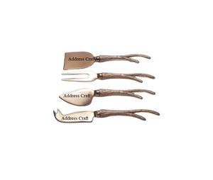 Precio asequible, madera Natural, acero inoxidable, cobre, mate, queso, juegos de herramientas de corte para el hogar, Hotel, restaurante, uso, herramienta de cocina - Product Image 2