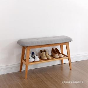 Modern <b>Shoe</b> <b>Rack</b> With <b>Storage</b> Bench Solid Wood Doorway <b>Shoe</b> Cabinet For Entryway <b>Storage</b> Stool - Product Image 4