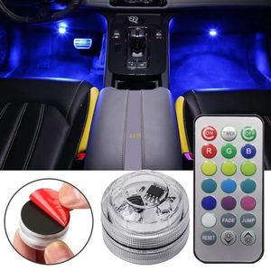 Tira de Luces LED RGB Ambientales de 12 V y 3-5 W, Lámpara de Proyección para Interiores de Automóviles, Iluminación Ambiental Autoadhesiva para Techo y Puerta - Product Image 2