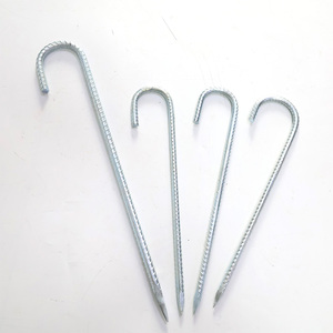 ที่ยึดพื้นเหล็กชุบสังกะสีสำหรับงานหนักเต็นท์ J รูปตะขอเหล็กเหล็ก - Product Image 1