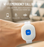 2025 Tuya Smart WiFi sécurité SOS montre étanche alerte d'urgence Bracelet personnes âgées automne alarme bouton de panique utilisation d'alarme personnelle