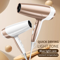 Secador de Pelo Iónico Profesional para Salón, Luz Azul, Cuidado Iónico, Control Inteligente de Temperatura NTC, Secado Turbo Rápido, Venta al por Mayor OEM, Exportación