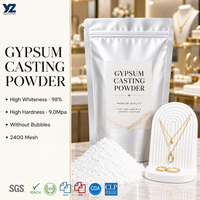 Poudre de gypse haute blancheur sans bulles 2400 Mesh pour la fabrication de bijoux (bracelets et colliers) et de présentoirs