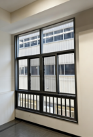 Ventanas Antihuracanes de Diseño Moderno Personalizadas, Resistentes a Impactos, de Aleación de Aluminio, Correderas Horizontales, con Doble Acristalamiento y Aislamiento Térmico Exterior