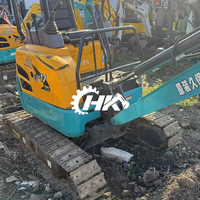 HANG KUI U17 1,7 toneladas 95% nuevo Original japonés con EPA,CE agrícola usado 17 Mini excavadora para excavar