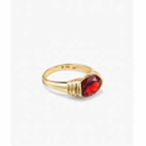 Bague Opale Jaune Or Ancien Modèle avec Pierre Zircon Plaqué Or Rhodié, Bijou à Motif Numérique pour Mariages avec Monture Élégante - Product Image 1