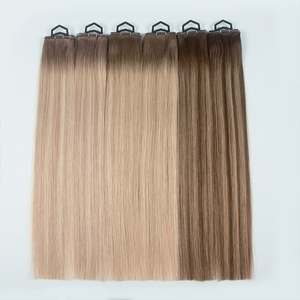 Extensions de cheveux humains Remy à double trame Genius Weft, invisibles, avec trou papillon - Product Image 4
