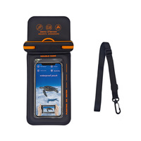 Pochette Téléphone Étanche Double Couche Flottante Tactile pour Natation et Activités Extérieures, Sac Étanche en Éponge à Double Poche Anti-Perte Modèle S02