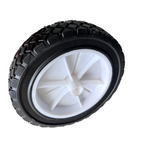 Roues <span class=keywords><strong>en</strong></span> caoutchouc de haute qualité pour tondeuse à <span class=keywords><strong>gazon</strong></span> de 7 pouces avec roulement à billes, pièce de rechange pour coupe-herbe - Product Image 6