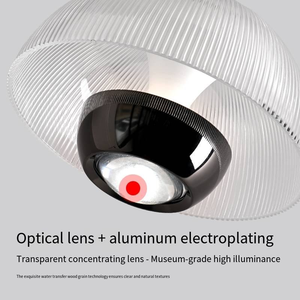 Lampe de chevet de chambre à coucher, luxe, spectre complet, protection des yeux, créative, <span class=keywords><strong>suspension</strong></span> en forme de bourgeon de <span class=keywords><strong>fleur</strong></span>, réglable, <span class=keywords><strong>suspension</strong></span>, lumière suspendue - Product Image 3