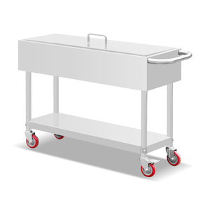 เตาบาร์บีคิวแบบตั้งโต๊ะสไตล์อาร์เจนตินา พร้อมตะแกรงรูปตัววีแบบซานตามาเรีย  แบบยกได้สองชั้น ทำจากสแตนเลส ใช้ถ่าน - Product Image 6