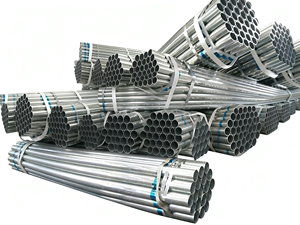 Tubo in Acciaio Zincato GI Standard BS 1387, Durezza Completa, <span class=keywords><strong>Dimensioni</strong></span> e Spessore da 0,21 a 0,50 mm - Product Image 1