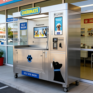 Machine à laver semi-automatique pour animaux de compagnie USMILEPET, station de lavage pour chiens et chats, distributeur automatique en libre-service pour animaux de petite et moyenne taille - Product Image 2