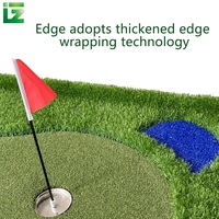 Tapis de golf personnalisés de haute qualité pour putting intérieur, en herbe verte et noire, 50x300CM, respectueux de l'environnement