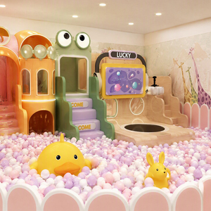 Castillo Inflable Comercial con Certificación CE para Niños, Área de Juegos Interior, Piscina de Pelotas, Tobogán, Red de Escalada para Centro de Entretenimiento - Product Image 3