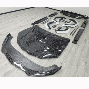 Convient pour <span class=keywords><strong>Lamborghini</strong></span> Urus S 1016 Style Carbon Fiber Front Bumper Lip Hood Rear Diffuser Wide Wheel Arch Body Kit - Product Image 2