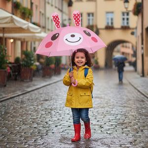 ร่มเด็กแบบตรง ทนทาน ผลิตจากโรงงาน พร้อมหูรูปสัตว์และนกหวีด สำหรับเปิดเทอม - Product Image 6