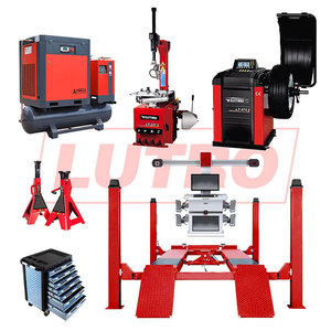 Equipo para Vehículos Equipo de Garaje y Herramientas Combo de Desmontadora de Llantas Elevador de Coches Compresor de Aire Desmontadora de Neumáticos Máquina Balanceadora de Ruedas - Product Image 1