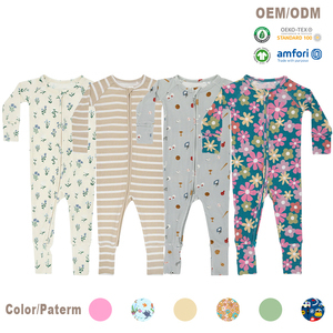 Tutina per Neonati in Bambù Organico, Pagliaccetto a Costine con Zip, Abbigliamento Sostenibile per Neonati, Tutina Personalizzabile con Stampa - Product Image 1