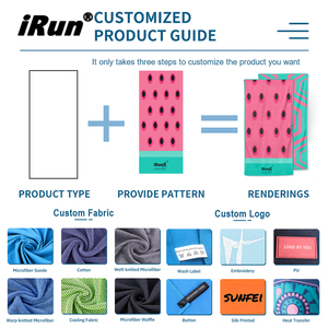 Toalla absorbente para correr <span class=keywords><strong>IRun</strong></span>, toalla personalizada de microfibra para fútbol, gimnasio, deporte, toalla de refrigeración para baloncesto - Product Image 4
