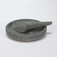 Mortier en granit écologique pour broyer herbes et épices domestiques, ail, poivre du Sichuan, piment, pour une pulvérisation efficace