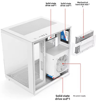 Nouvelle arrivée, boîtier d'ordinateur de jeu Micro ATX/ITX, vue sur la mer, avec refroidissement par eau 240, boîtiers d'ordinateur de jeu, boîtier de processeur de bureau, boîtier d'ordinateur