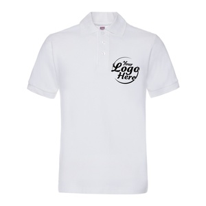 โลโก้แบบกำหนดเองสำหรับเสื้อยืดพนักงาน เสื้อปิเก้ถัก 100% ผ้าฝ้าย 220GSM ระบายอากาศได้ดี เสื้อแขนสั้นผู้ชาย สีพื้น ทรงปกติ - Product Image 2