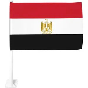 Прямой Производитель Полиэстер Египетский флаг окна автомобиля 12 х18 дюймов для автомобильного национального украшения