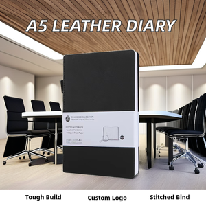 Sang trọng A5 trường Tạp Chí máy tính <span class=keywords><strong>x</strong></span>ách tay 100 sheets với mô hình chấm bìa cứng da Bìa nhiệt ràng buộc khuyến mại văn phòng phẩm - Product Image 3