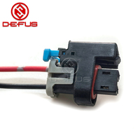DEFUS, nueva marca, conector de inyector de 2 pines, Conector de boquillas de combustible, piezas de conector, conector impermeable de 2 orificios, negro