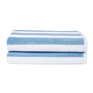 Logotipo personalizado Súper grande Alta absorción de agua 100% Algodón Rayas Toallas de <span class=keywords><strong>playa</strong></span> Hotel Toallas de baño de lujo - Product Image 1